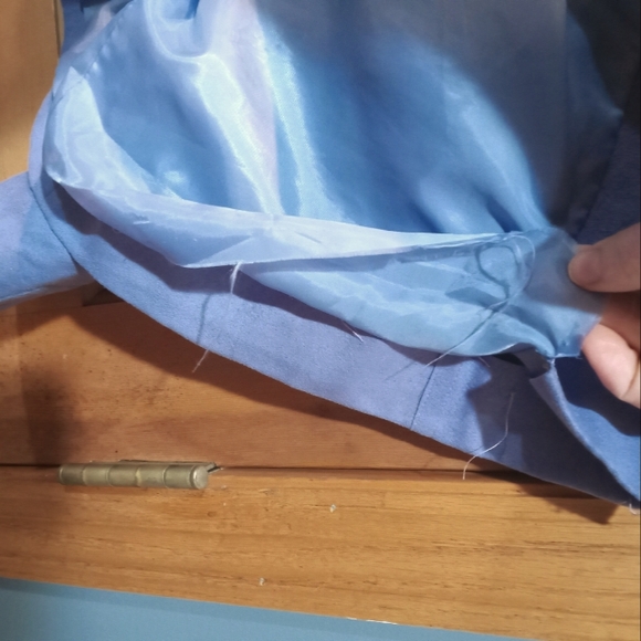 Designed by James Chen lilac purple suede blazer jacket - Picture 6 of 8